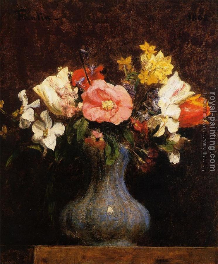 Henri Fantin-Latour : Flowers Camelias and Tulips